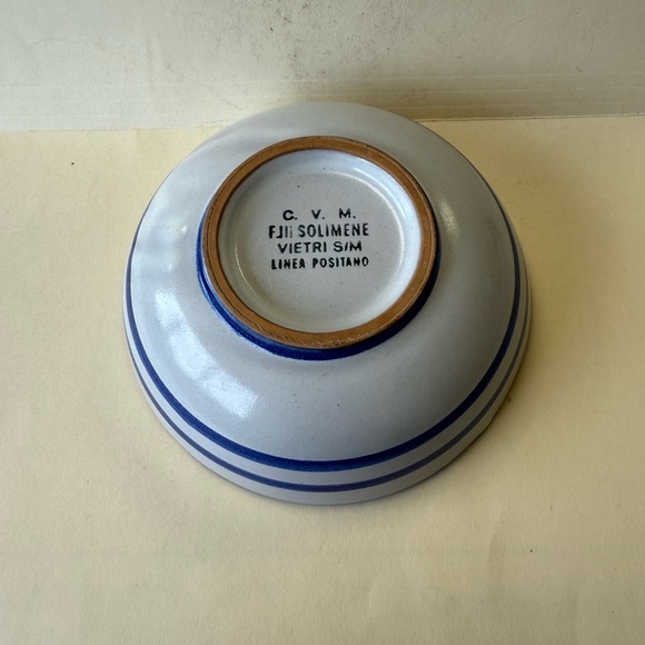 Solimene Italy Pasta Cereal Soup Bowl Chicken Blue Italy - Picture 6 of 9